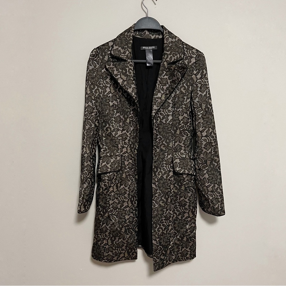 Lace trench coat